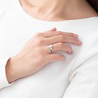 Помолвочное кольцо в белом золоте (фианит) к06592 от ювелирного магазина Оникс - 2