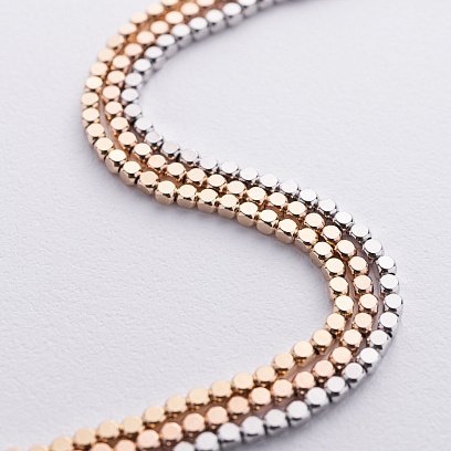 Браслет "Кубики" (белое золото) mini б05463 №8