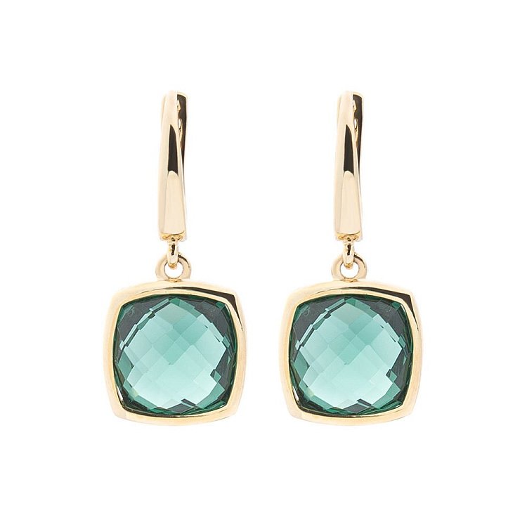 Золоті сережки з кварцом 14048686к від ювелірного магазину Онікс