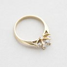 Золотое помолвочное кольцо с фианитами к05886 от ювелирного магазина Оникс - 6