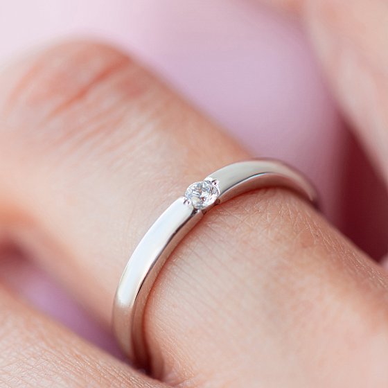 Серебряное кольцо с фианитами (двустороннее) 10457 №5