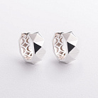 Сережки - кільця "Claire" у сріблі 123502 от ювелирного магазина Оникс