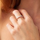 Кольцо в белом золоте с бриллианты кб0428nl от ювелирного магазина Оникс - 3