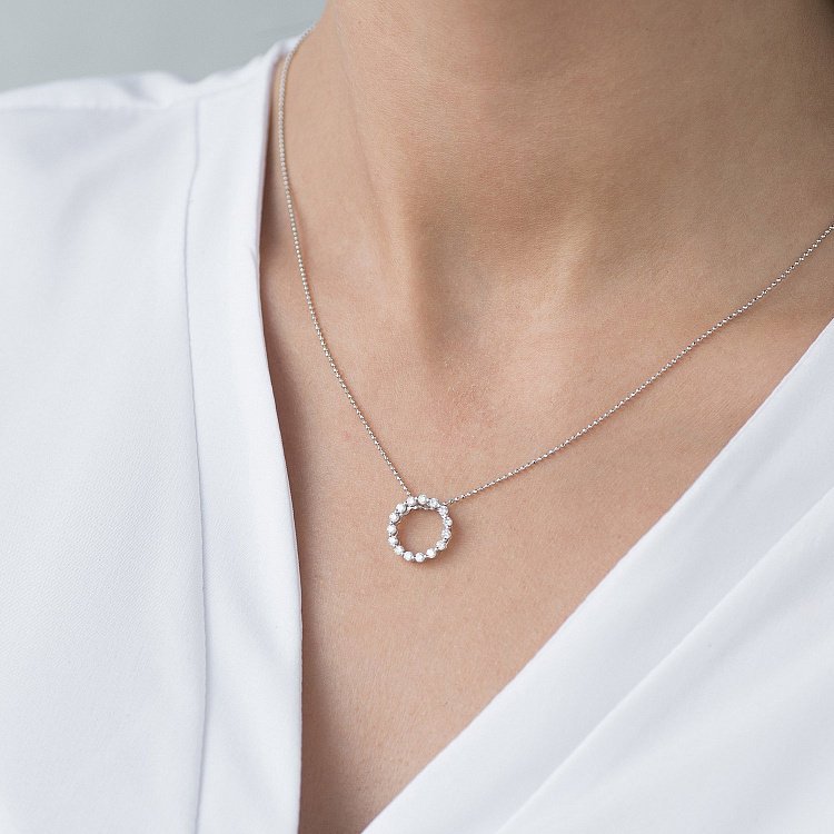 Золотая подвеска с бриллиантами пб0182ri от ювелирного магазина Оникс