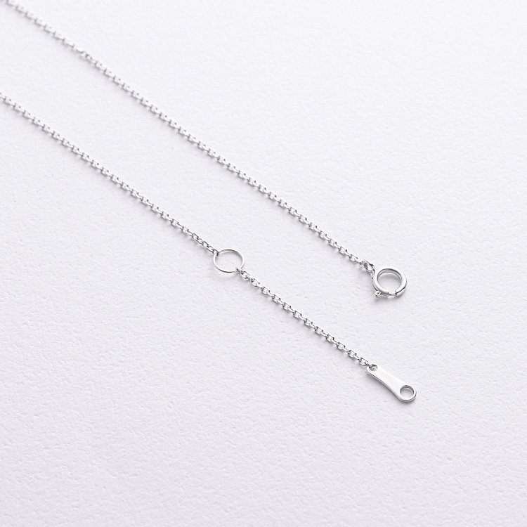 Золоте кольє "Сердечко" з сапфіром колб0140ca від ювелірного магазину Онікс - 5