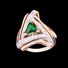 Золотое кольцо с фианитами к565-4661 от ювелирного магазина Оникс - 2