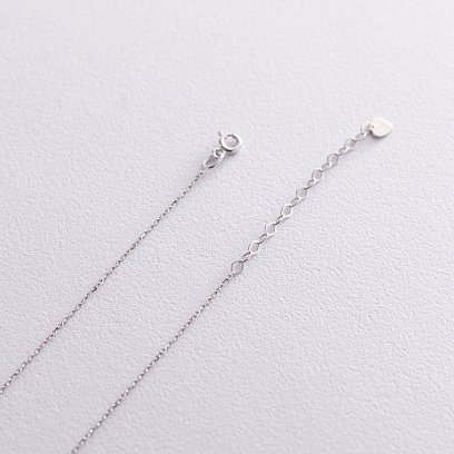 Колье "Кружочки" в белом золоте кол01827 №5