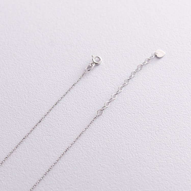 Колье "Кружочки" в белом золоте кол01827 от ювелирного магазина Оникс - 4