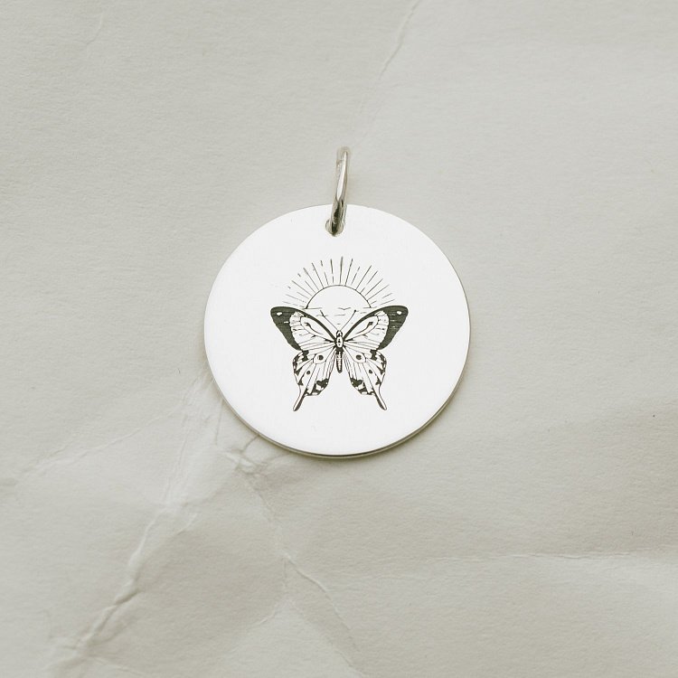 Кулон "Метелик" (2.1 см) 133090баб від ювелірного магазину Онікс