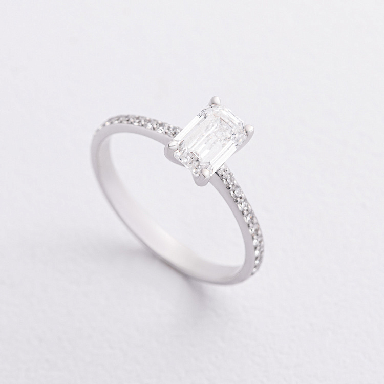 Заручальна золота каблучка з діамантами 244511121 від ювелірного магазину Онікс