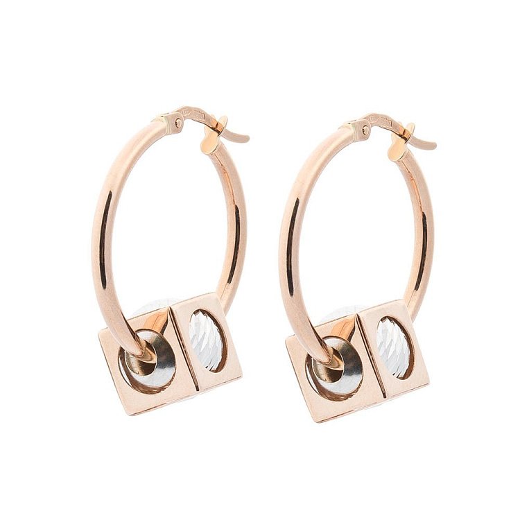 Золотые серьги-кольца с05311 от ювелирного магазина Оникс