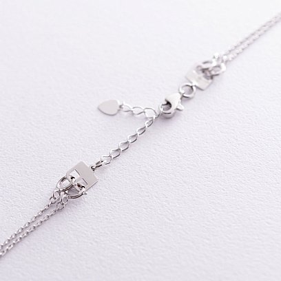 Подвійне золоте кольє "Дуальність" з фіанітами кол01388 №9