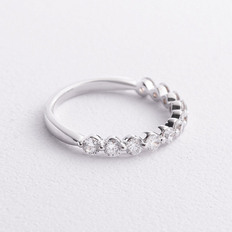 Золота каблучка з доріжкою діамантів кб0686ri від ювелірного магазину Онікс - 1