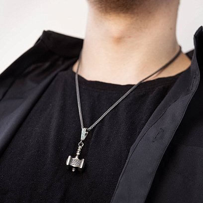 Серебряный кулон "Молот Сварога" 218 №15