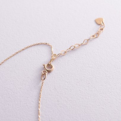 Кольє "Ластівка" в жовтому золоті кол01613 №8