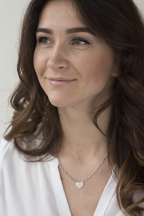 Серебряное колье "Сердечко" (родий) 18596 от ювелирного магазина Оникс - 5