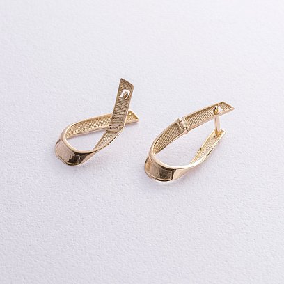 Серьги "Alicia" в желтом золоте с08750 №3