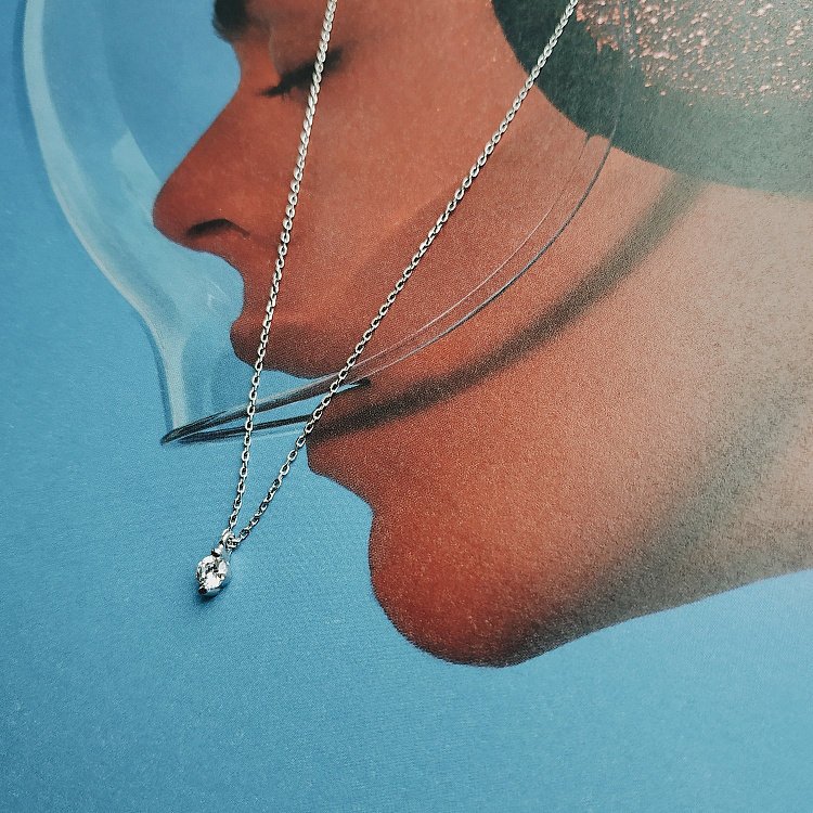 Срібне кольє "Крапля дощу" 181006 від ювелірного магазину Онікс - 9