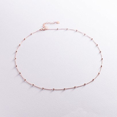 Кольє "Кульки" в червоному золоті кол02011