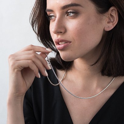 Золотая шариковая цепочка ц00360 №5