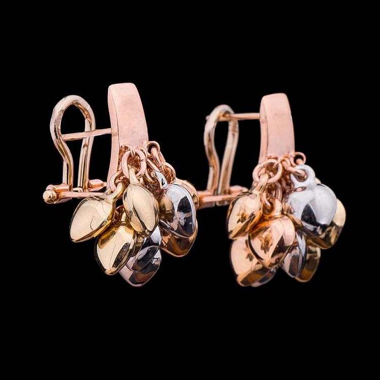 Серьги "Сердца" с00622 от ювелирного магазина Оникс - 2