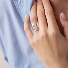Широкое серебряное кольцо БДСМ 112648 от ювелирного магазина Оникс - 12