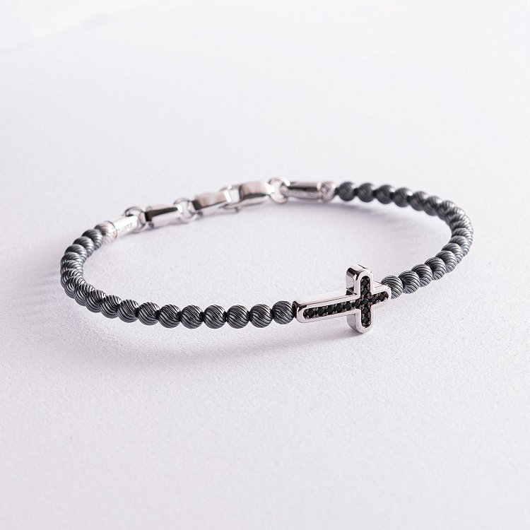 Чоловічий браслет "Хрест" Zancan EXB712-N від ювелірного магазину Онікс - 2