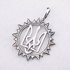 Срібна підвіска "Герб України" 132160 от ювелирного магазина Оникс - 1