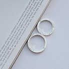 Срібний перстень ручної роботи "Щастя" з фіанітом 112125 от ювелирного магазина Оникс - 12