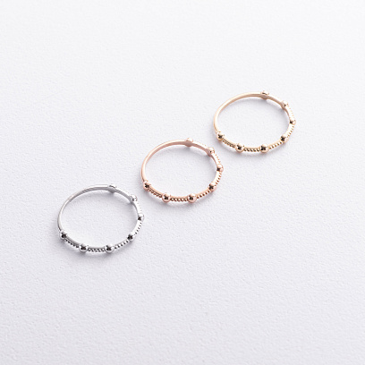 Кольцо "Lisa" в красном золоте к08492 №4