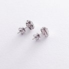 Золоті сережки-пусети "Сердечка" (діаманти) сб0151cs от ювелирного магазина Оникс - 2