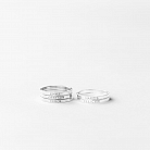 Серебряное тонкое кольцо с гравировкой 112187 от ювелирного магазина Оникс