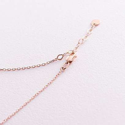 Колье "Клевер" в красном золоте кол02084 №5