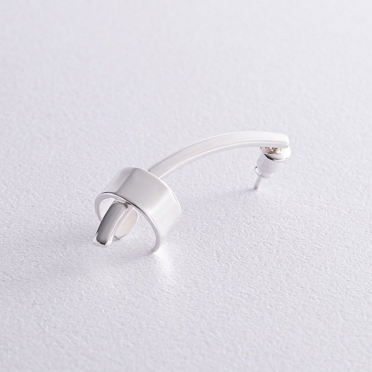 Серебряная каффа "Прикосновение" (на левое ушко) 122913л от ювелирного магазина Оникс - 12