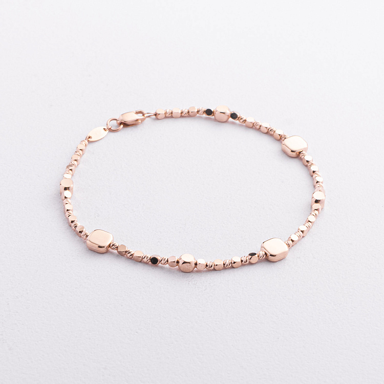 Золотий браслет "Кубики" б05823 від ювелірного магазину Онікс