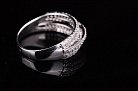 Срібний перстень з фіанітами Україна (родій) 111272 от ювелирного магазина Оникс - 2