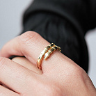 Кольцо "Змея" в желтом золоте к08308 от ювелирного магазина Оникс - 1