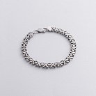 Мужской серебряный браслет (Евро 0.7 см) рс216915 от ювелирного магазина Оникс