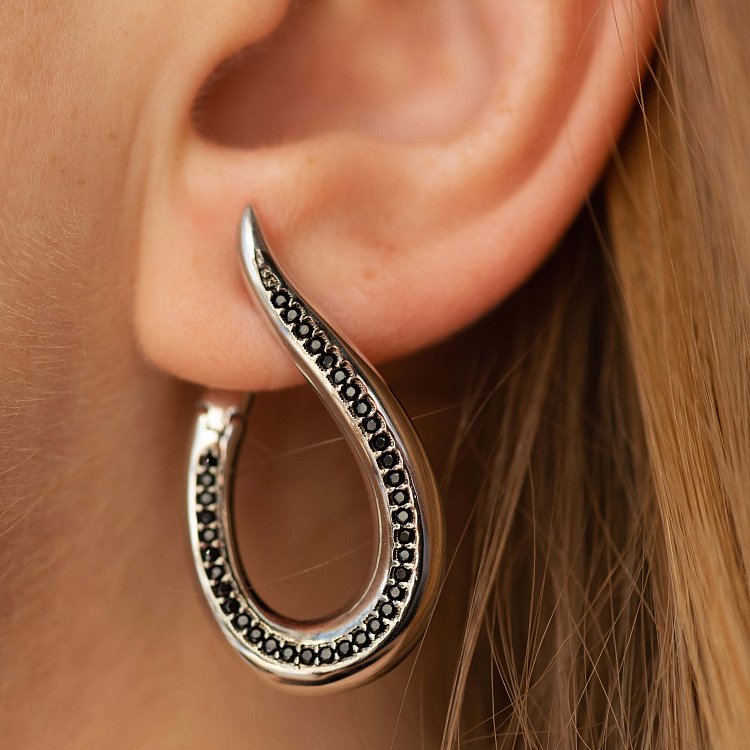 Золоті сережки "Грація" с08612 від ювелірного магазину Онікс - 3