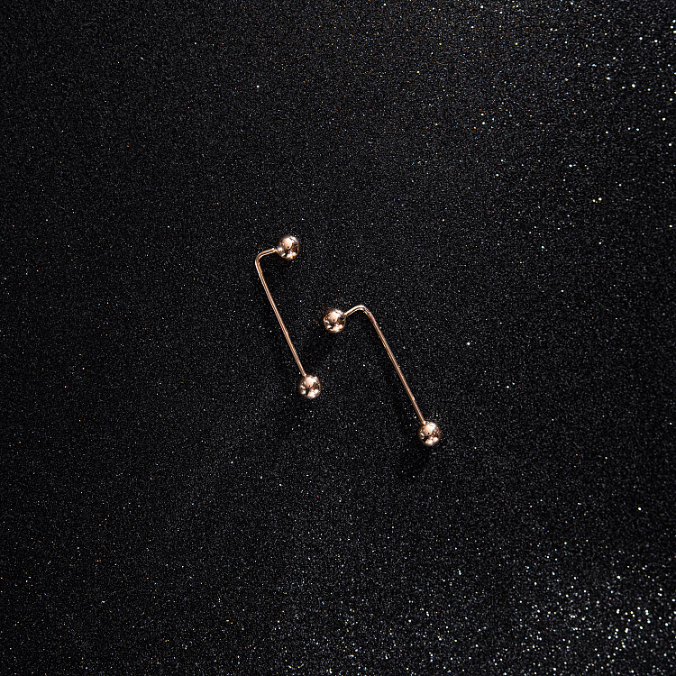 Золоті сережки "Ophelia" з кульками с09364 від ювелірного магазину Онікс - 4