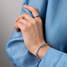 Золотий браслет з сапфірами і діамантами бб0061nl от ювелирного магазина Оникс - 7