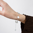 Серебряный браслет "Клевер" (перламутр, оникс) 141647 от ювелирного магазина Оникс - 3