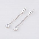 Срібні сережки (фіаніти) 121040 от ювелирного магазина Оникс - 1