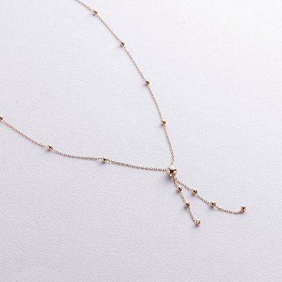 Колье "Шарики" в желтом золоте кол02486