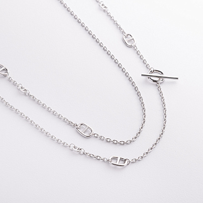 Серебряное колье - трансформер "Helen" 181363 №2