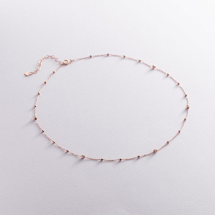 Кольє "Кульки" в червоному золоті кол02012 від ювелірного магазину Онікс