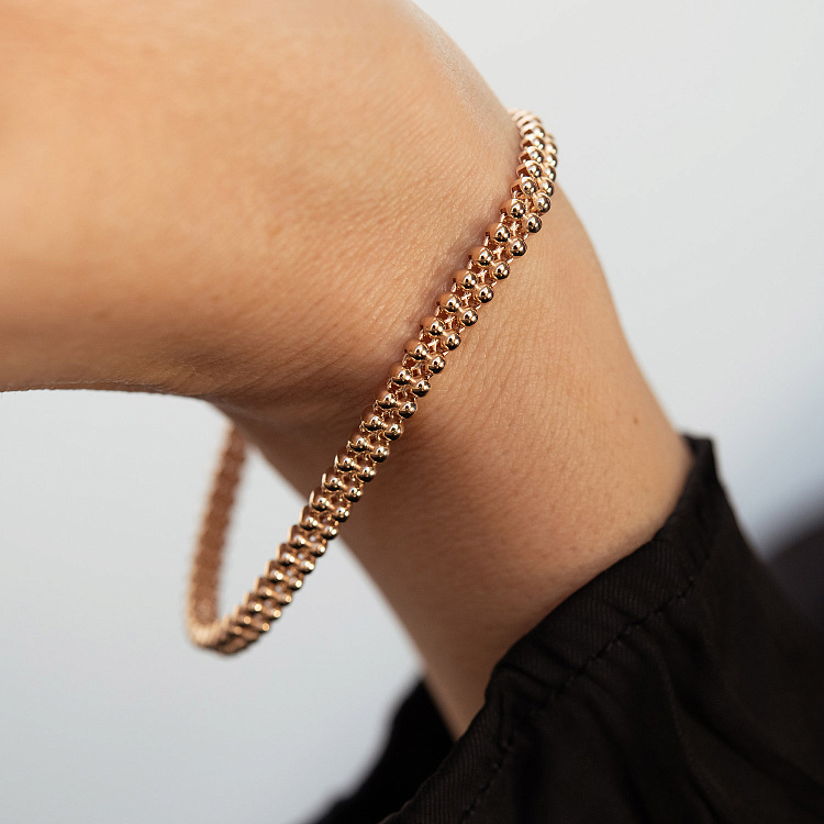 Браслет "Кульки" у червоному золоті б05785 від ювелірного магазину Онікс - 6