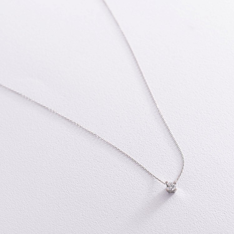 Золоте кольє з фіанітом кол01488 від ювелірного магазину Онікс