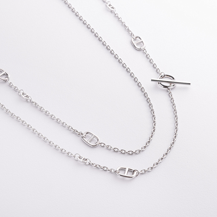 Серебряное колье - трансформер "Helen" 181363 от ювелирного магазина Оникс - 1