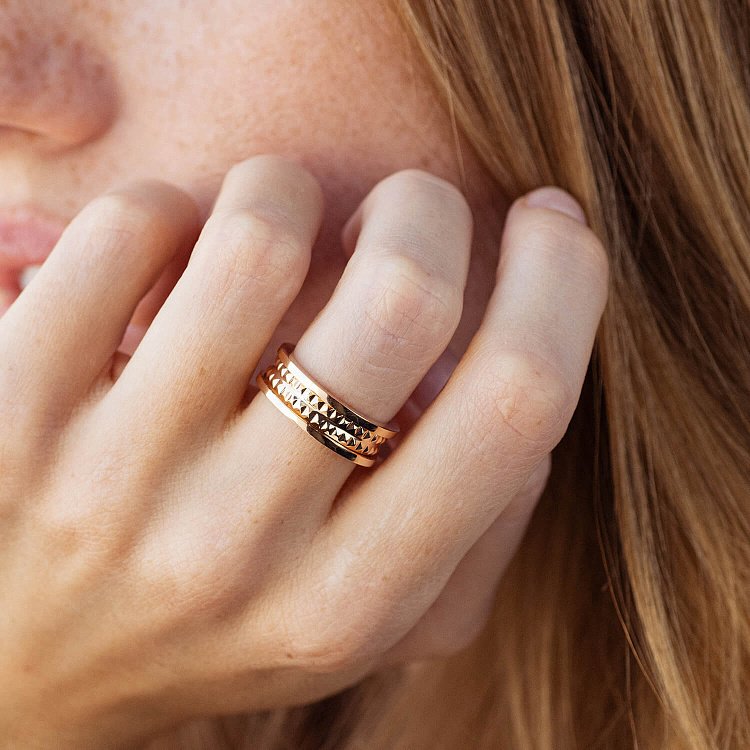 Кольцо "Gina" в красном золоте к07570 от ювелирного магазина Оникс - 4